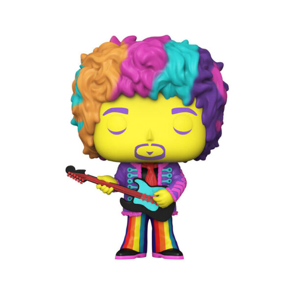 239 音樂 搖滾 AUTHENTIC HENDRIX-JIMI HENDRIX 吉米_閉眼爆炸頭電吉他_紐約漫畫博覽會 貼紙