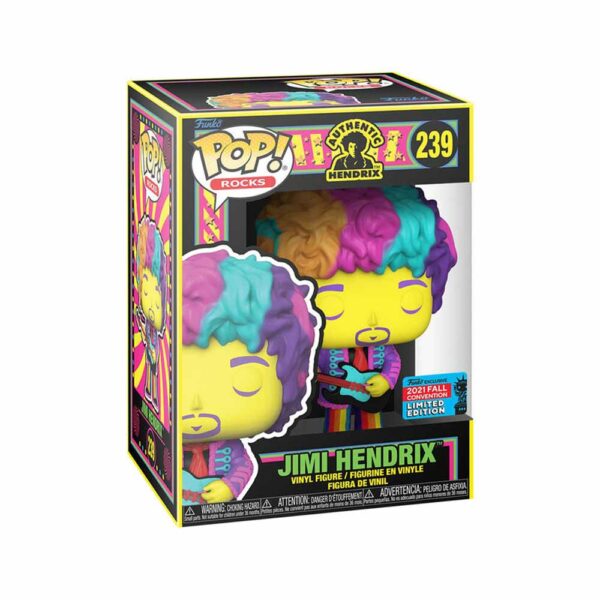 239 音樂 搖滾 AUTHENTIC HENDRIX-JIMI HENDRIX 吉米_閉眼爆炸頭電吉他_紐約漫畫博覽會 貼紙