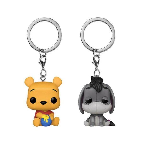 鑰匙圈 迪士尼 小熊維尼 & 屹耳 2入組