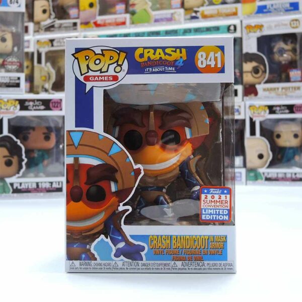 #841 遊戲 袋狼大進擊 Crash w/面具盔甲 2021限定品
