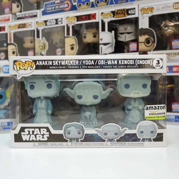 #3PK 星際大戰 ANAKIN/YODA/OBI-WAN 藍色