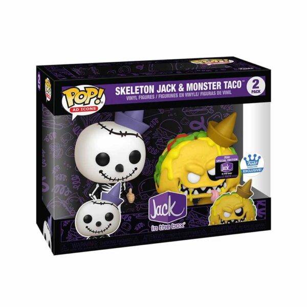 #2PK AD ICONS JACK IN THE BOX SKELETON JACK&MONSTER TACO FS限定