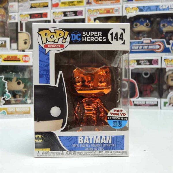 #144 DC 橘色金屬蝙蝠俠BATMAN  2018 NYCC TT展貼