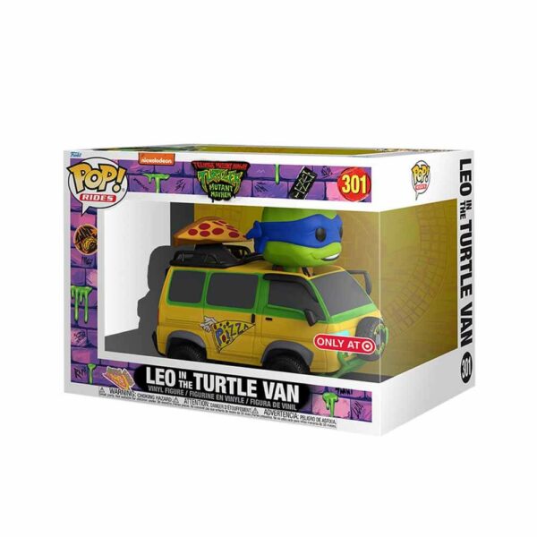 #301 動漫 忍者龜 李奧納多 披薩車TA限定   LEO IN THE TURTLE VAN