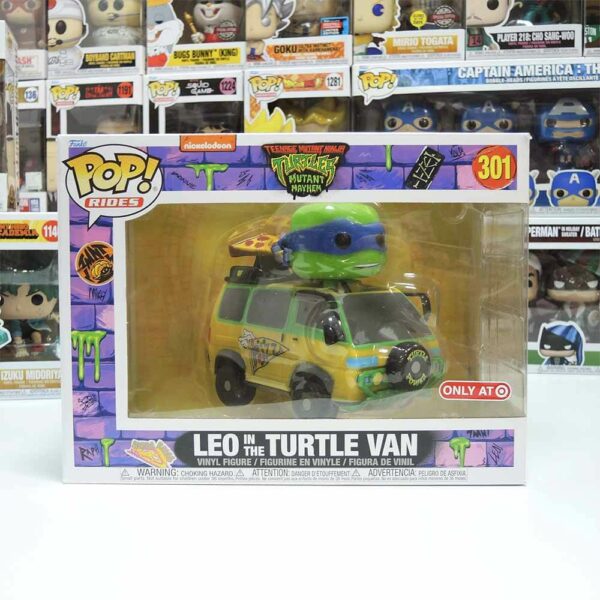 #301 動漫 忍者龜 李奧納多 披薩車TA限定   LEO IN THE TURTLE VAN