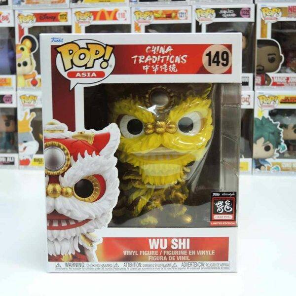 #149 ASIA 中華傳統 舞獅 六吋 金色 龍年限定1000PCS WU SHI